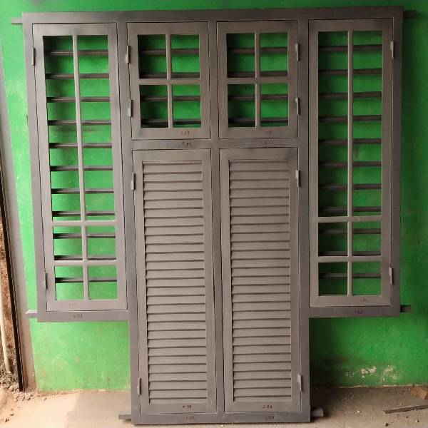 Main Category Windows SUB - FW4- Customized Robust Windows with Two Center Top Partion with Uneven size design